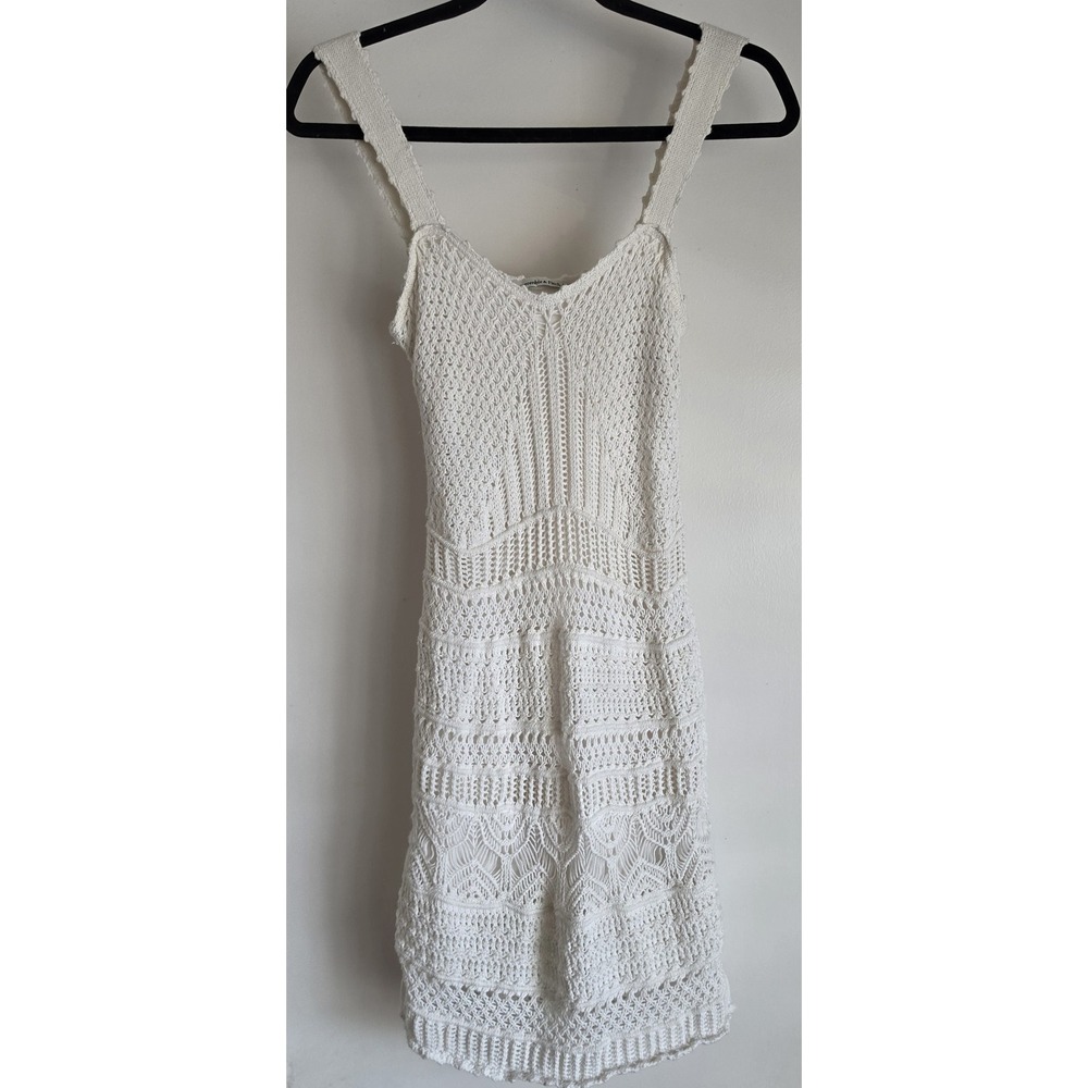 Abercrombie & Fitch Sundress XS White Sleeveless Casual Boho Mini Dress Gown